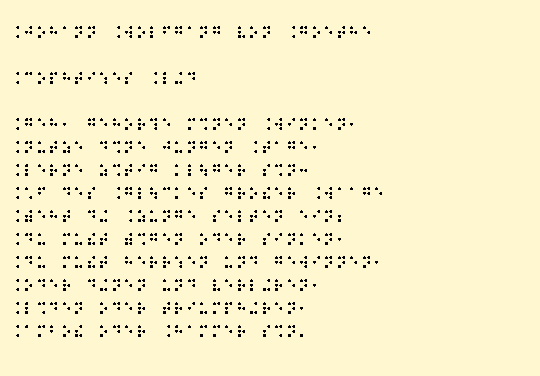 Brailletextgrafik